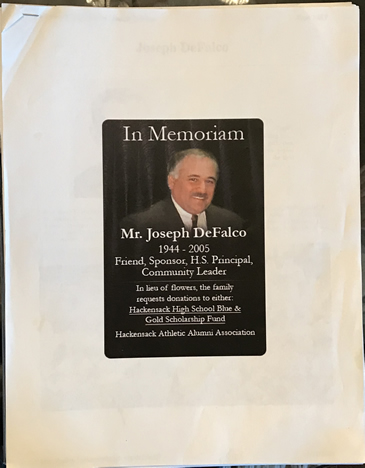 Joseph A. DeFalco Education In Memoriam